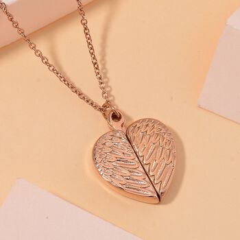 Reiner Edelstahl IP Rosa PlattierungHalskette ca. 60 cm ca. 10,00g