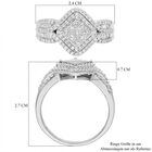 Diamant-Ring, SGL zertifiziert P1 G-H, 585 Weißgold  ca. 1,00 ct image number 5