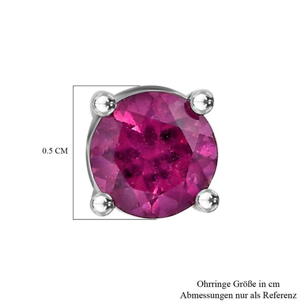 AAA Radiant Ember Granat Ohrringe, 925 Silber rhodiniert - 0,86 ct. image number 6