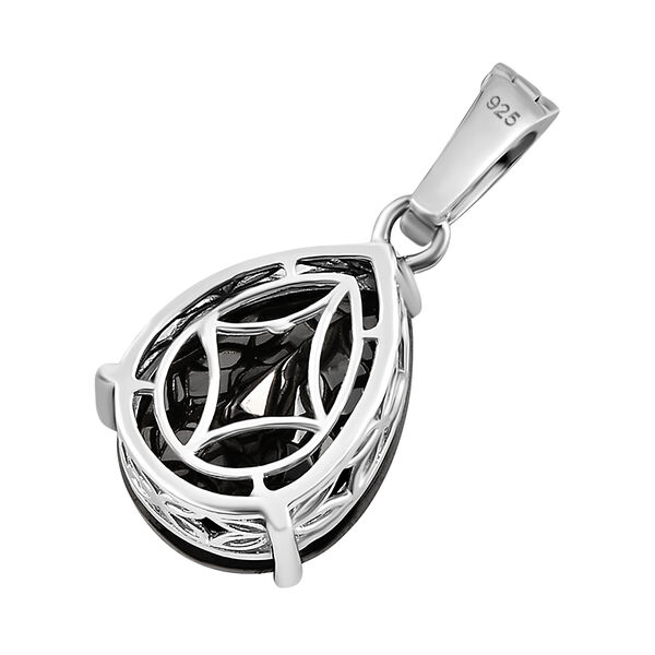 Elite Shungit Anh&auml;nger 925 Silber platiniert ca. 10,57 ct image number 5