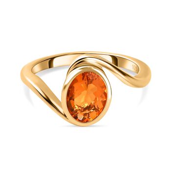 Salamanca Feueropal-Ring, 925 Silber Vergoldet (Gr&ouml;&szlig;e 16.00) ca. 0.83 ct