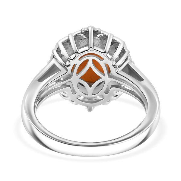 Italienischer Kamee Ring aus Conch-Muschel in Silberton image number 5