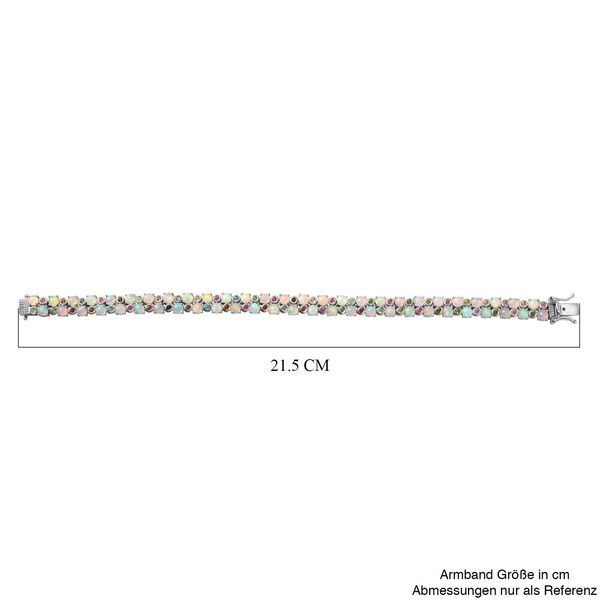 AA Nat&uuml;rliches, &auml;thiopisches Welo Opal und Multi-Turmalin-Armband image number 4
