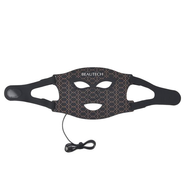 BEAUTECH Gesichts und Dekollet&eacute; maske, LED Lichttherapie, Schwarz image number 4
