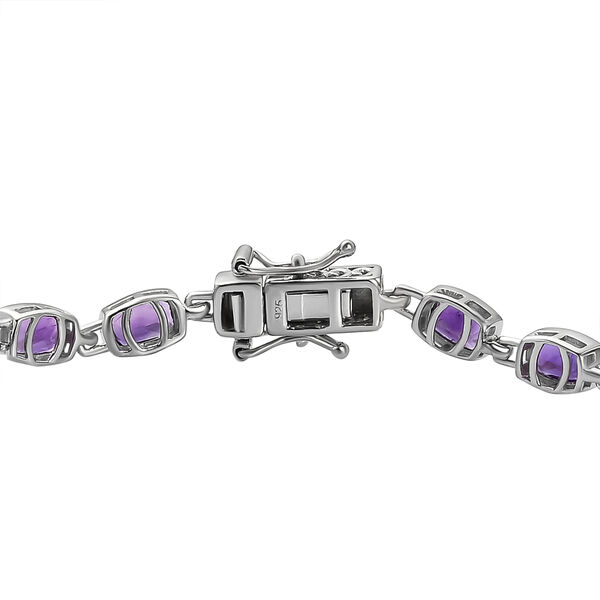 Lusaka Amethyst-Armband, ca. 20 cm, 925 Silber platiniert ca. 7,70 ct image number 4