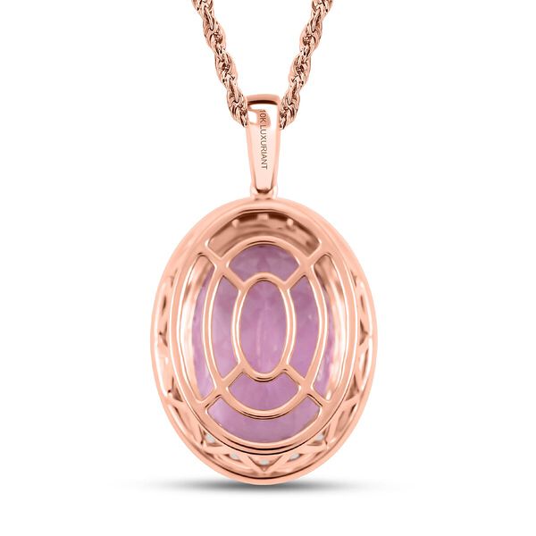 AAA Martha Rocha Kunzite, Lab Grown Diamant Schmuckset ca. 45 cm 417 Gold ca. 15,64 ct. image number 4
