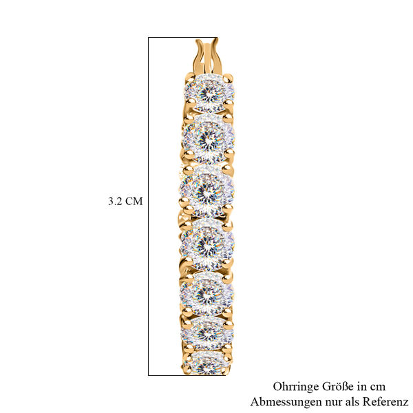 Moissanit Ohrringe - 12,28 ct. image number 5