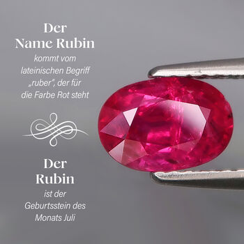 Afrikanischer Rubin und Diamant-Ring - 4,67 ct.