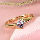 Tansanit Solitär Ring - 0,40 ct. image number 1