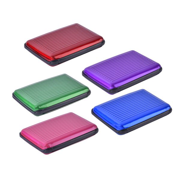 5er Set - RFID geschützte Aluminium-Kartenhüllen, einfarbig image number 9
