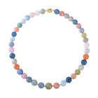 2er-Set- Mehrfarbige Beryll Perlen-Halskette 50cm und Ohrringe- 502,25 ct. image number 3