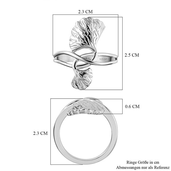 GP Italian Garden Kollektion- Blatt- und Kanchanaburi blauer Saphir-Ring image number 7