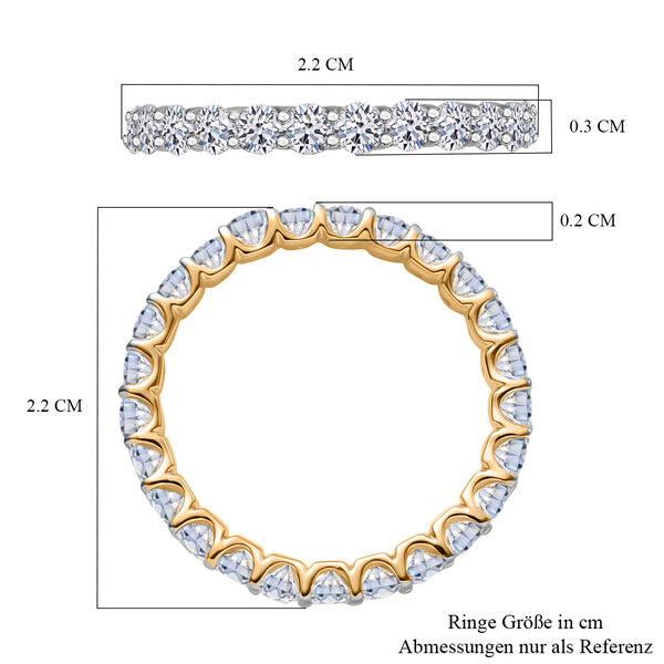 LUXURIANT DIAMOND- Labor Diamant 19cm Armband (VS) und Ring (SI) in 585 Gelbgold image number 15
