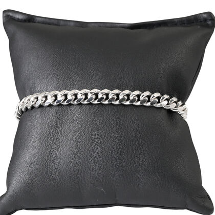 MIAMI CUBAN 925 Silber rhodiniert Armband ca. 20 cm ca. 22,21g