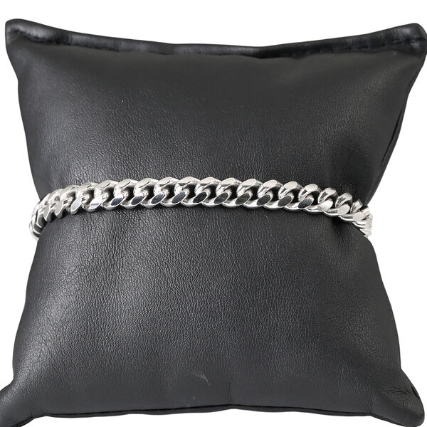 MIAMI CUBAN 925 Silber rhodiniert Armband ca. 20 cm ca. 22,21g