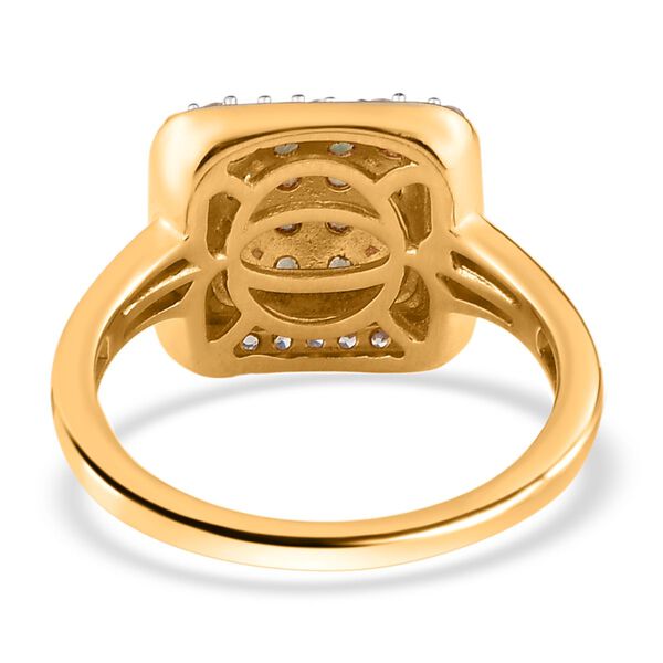 Alexandrit und wei&szlig;er Zirkon-Ring - 0,80 ct. image number 6