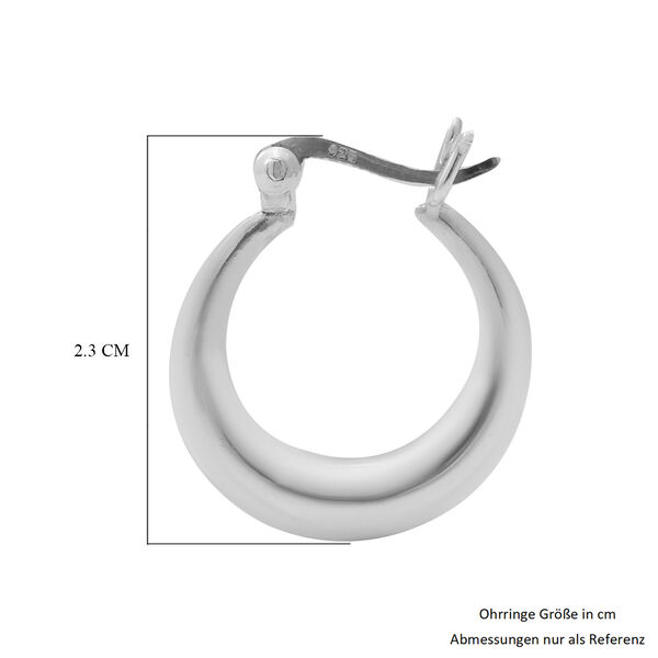 Schlichte Silber Creolen ca. 2,50g image number 3