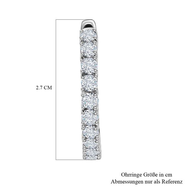 EF Moissanit Inside-Out-Creolen - 3,85 ct. image number 4