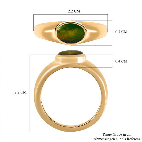 Kanadischer Ammolit-Ring - 0,80 ct. image number 7