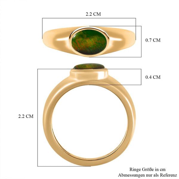 Kanadischer Ammolit-Ring - 0,80 ct. image number 7