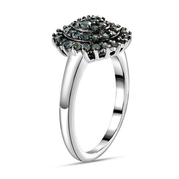 Alexandrit Cluster Ring in Silber image number 5