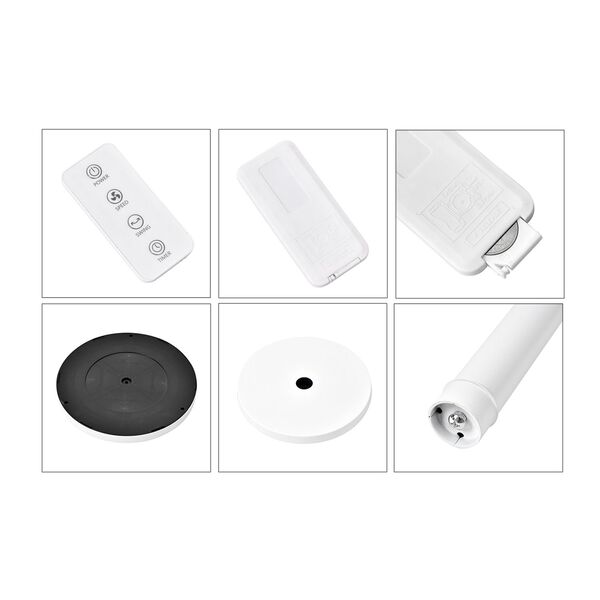 HOMESMART Standventilator mit Timer und 3 Geschwindigkeitsstufen, Weiß image number 7