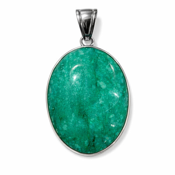 Regenwald-Jaspis Anh&auml;nger Reine Legierung ca. 55.00 ct