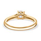 Funkelnde Königin- Moissanit Schmuckset, 925 Silber 750 Gelbgold Vermeil - 1,77 ct. image number 6
