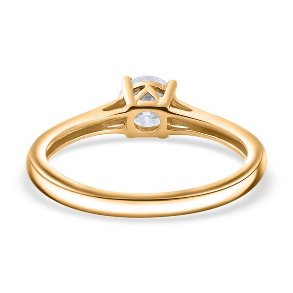 Funkelnde K&ouml;nigin- Moissanit Schmuckset, 925 Silber 750 Gelbgold Vermeil - 1,77 ct. image number 7