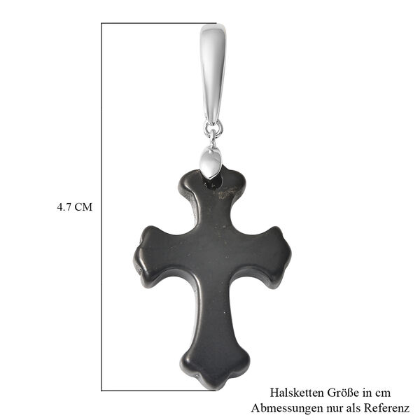 Shungit Cross Anh&auml;nger 925 Silber rhodiniert ca. 10,45 ct image number 4