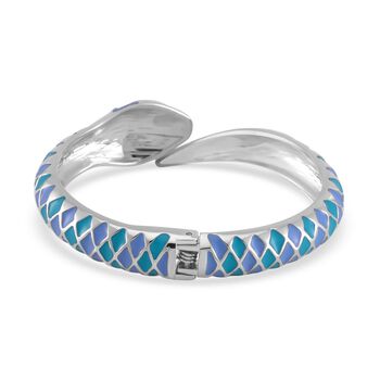 Designer Stil - emaillierter Schlangen Armreif, ca. 18 cm ca. 32,00g