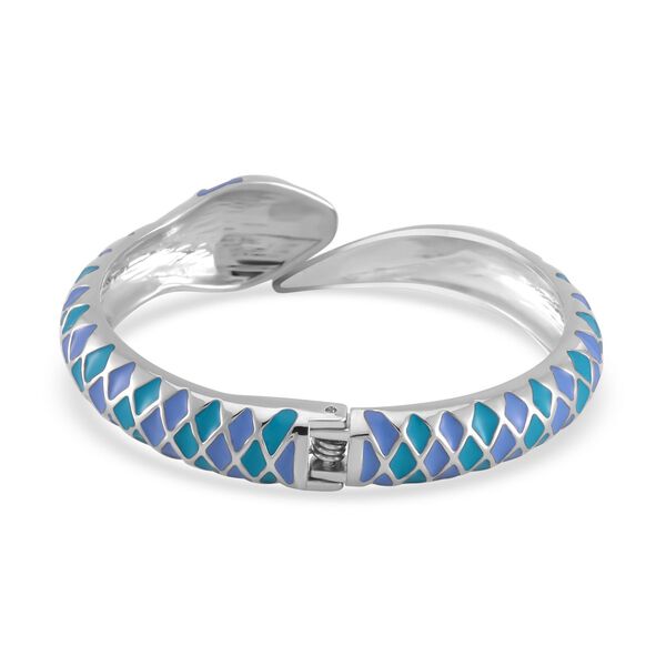 Designer Stil - emaillierter Schlangen Armreif, ca. 18 cm ca. 32,00g image number 4