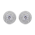 Lustro Stella - Weiße Zirkonia-Ohrringe, 925 Silber ca. 1,40 ct