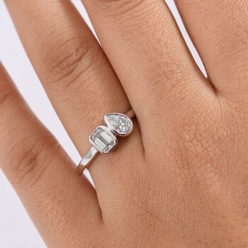 LUXURIANT DIAMOND - Lab Grown Diamant VS-EF SGL zertifiziert Ring 375 Gold (Gr&ouml;&szlig;e 18.00) ca. 1.00 ct