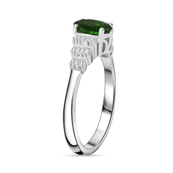 Natürlicher Chromdiopsid und Diamant-Ring - 1,05 ct. image number 5