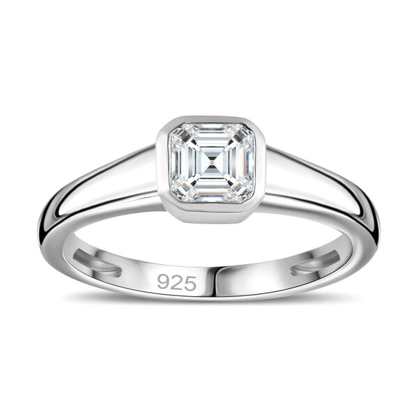 Moissanit Ring, ca. 0,69 ct. image number 4