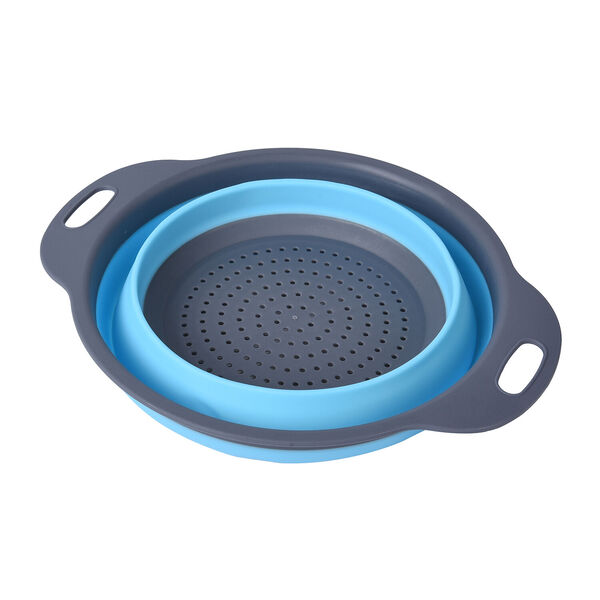 2er-Set K&uuml;chensieb, Gr&ouml;&szlig;e L-29x24 cm, S-24x20 cm, Grau-Blau image number 5