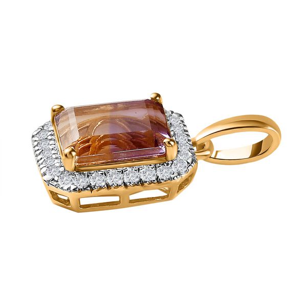 AAA Ametrin und Zirkon Anh&auml;nger - 5,41 ct. image number 4