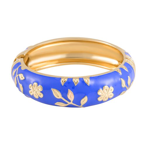 Emaillierter Armreif, ca. 19 cm, blau image number 0
