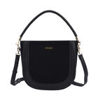 Hobo Tasche mit abnehmbarem Riemen, Größe 26x8x14 cm, Schwarz image number 0