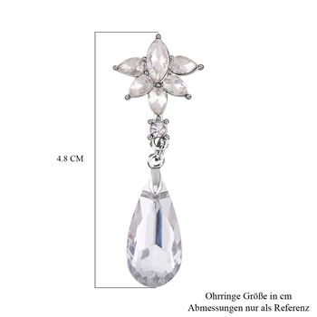 Wei&szlig;e Kristall-Ohrringe - 13 ct.