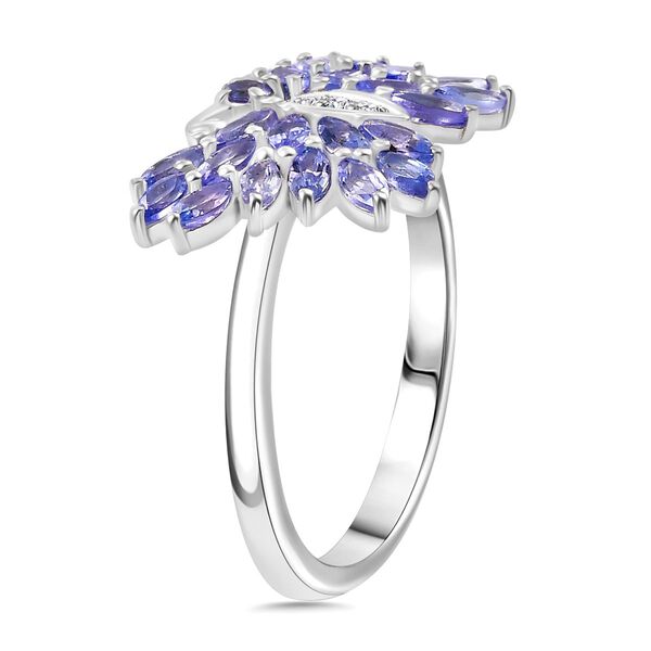 Tansanit und Zirkon Ring - 2,23 ct. image number 5