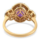 Afrikanischer Amethyst und Zirkon-Ring - 2,24 ct. image number 5