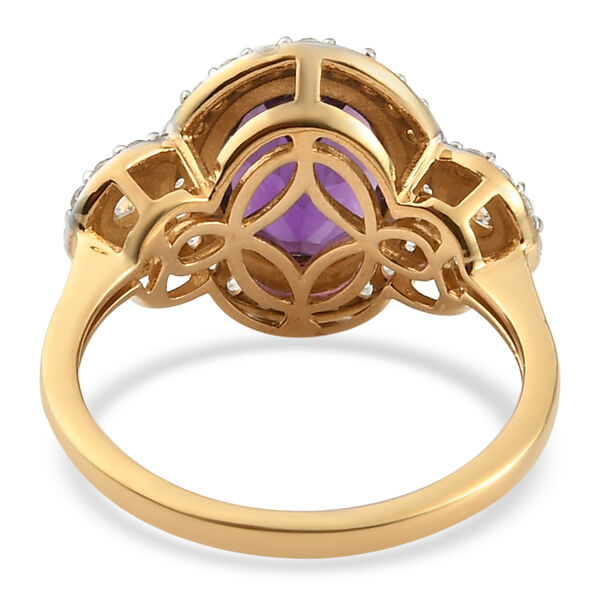 Afrikanischer Amethyst und Zirkon-Ring - 2,24 ct. image number 6