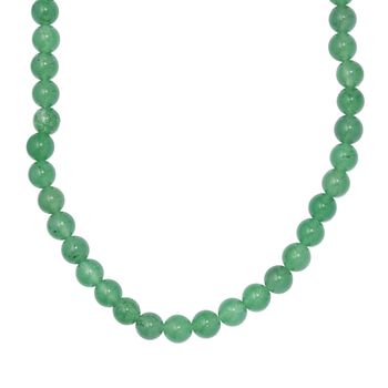 Gr&uuml;ne Quarz-Halskette, 50 cm - 191 ct.