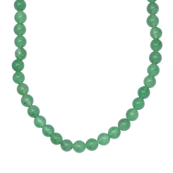 Gr&uuml;ne Quarz-Halskette, 50 cm - 191 ct.