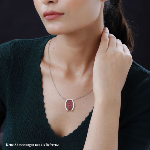 Roter Granat und Zirkon-Anh&auml;nger - 4,67 ct. image number 3