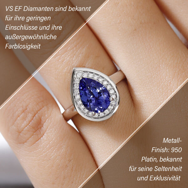 RHAPSODY AAAA Tansanit und VS EF Diamant-Ring - 2,27 ct. image number 3
