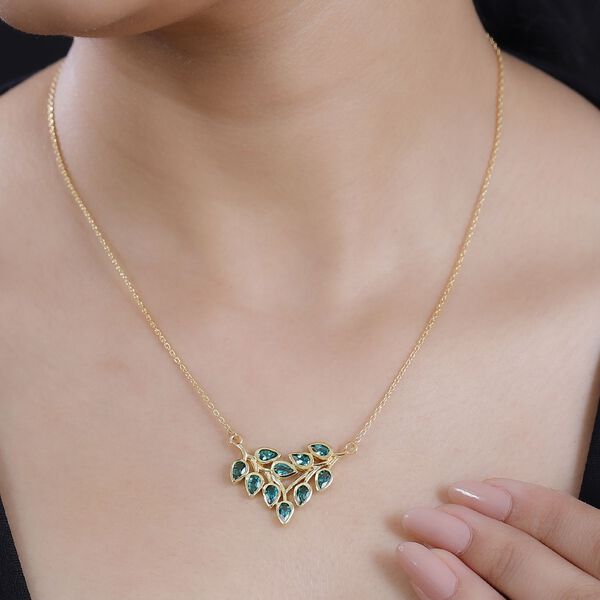 Labor Smaragd Halskette, 45 cm - 1,90 ct. image number 3