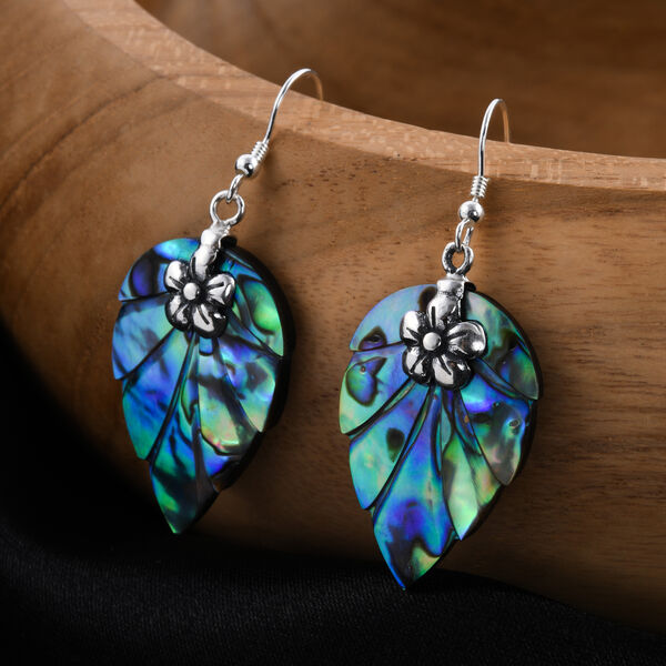 Royal Bali Kollektion - Abalone Muschel Ohrh&auml;nger 925 Silber&nbsp; image number 2
